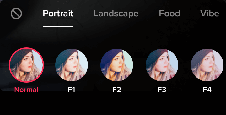 Filter on TikTok