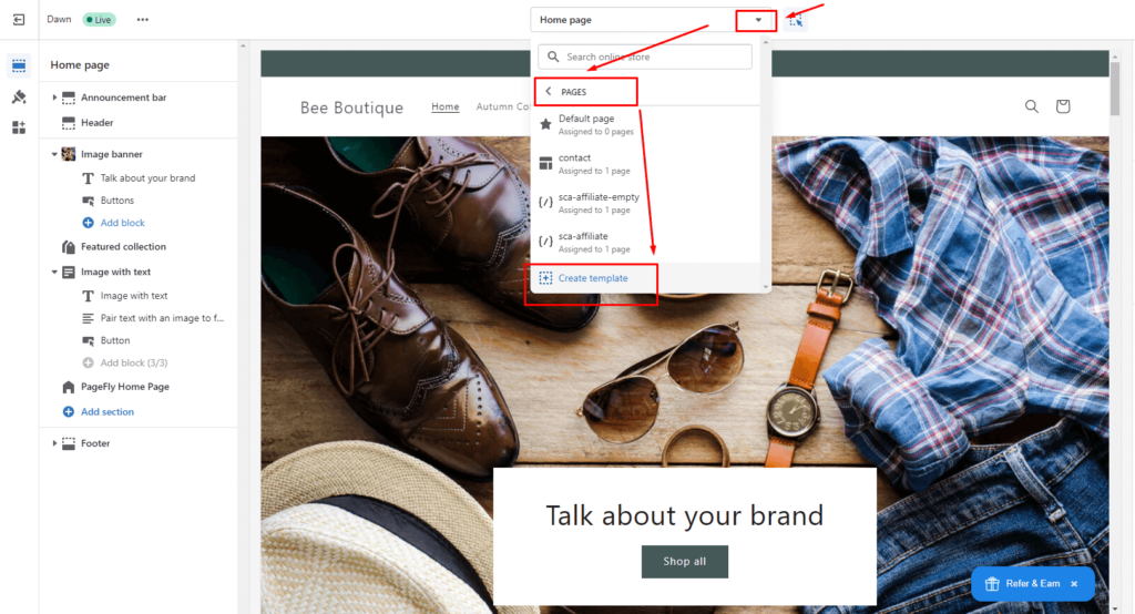 Set up holiday landing page 2